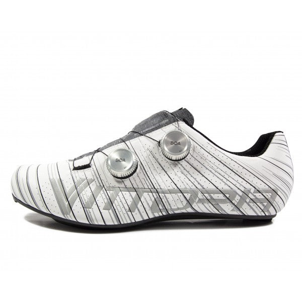 Vittoria Revolve Road Cycling Shoes - Silk White/Grey (FCT Carbon Sole) 46