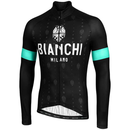 Bianchi Perticara Men's Long Sleeve Cycling Jersey (Black) S, M