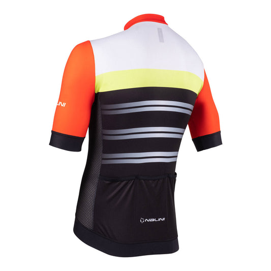 Nalini SEATTLE Men's Cycling Jersey (Orange/Yellow/White) M,L, 2XL, 3XL