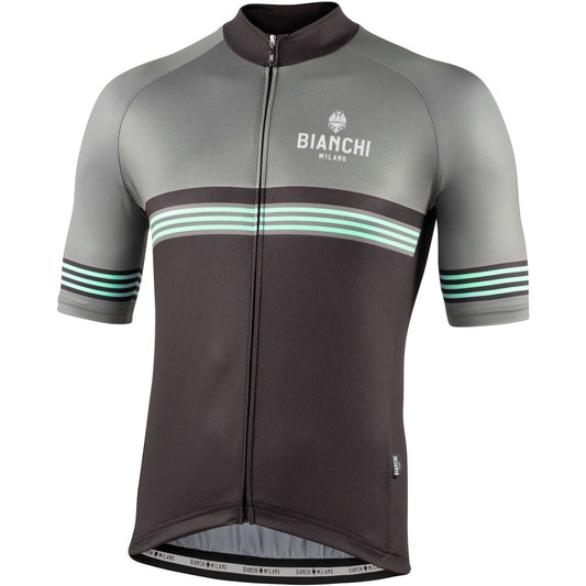 Bianchi Milano Prizzi Men's Cycling Jersey (Black / Olive) S, M, L, XL, 2XL, 3XL