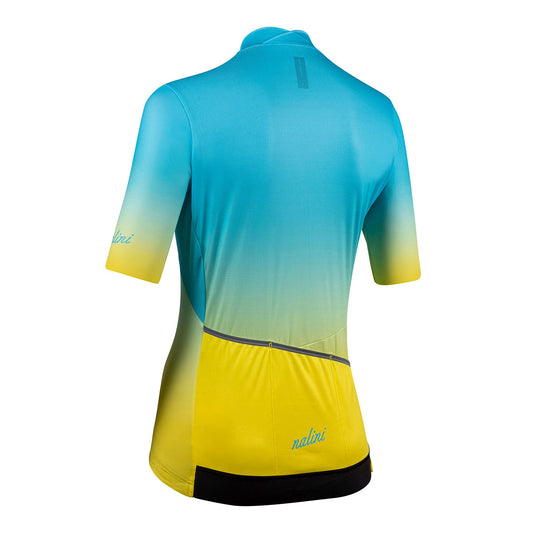 Nalini Antwerp Women's Cycling Jersey (Light Blue / Yellow) XS, S, M, L, XL