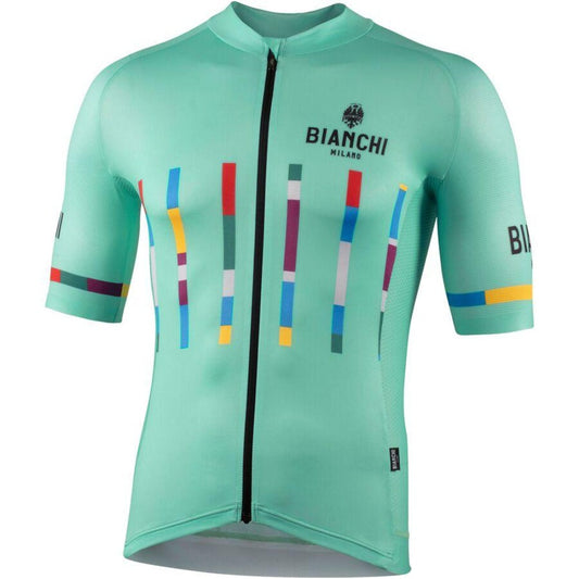 Bianchi Milano Fanaco Men's Cycling Jersey (Celeste) S, M, L, XL, 2XL, 3XL, 4XL