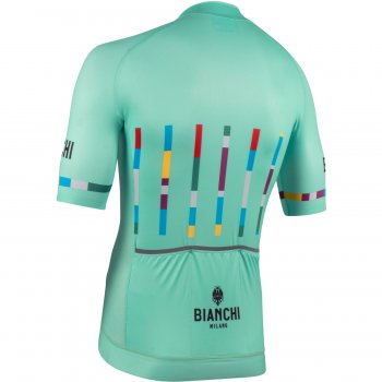 Bianchi Milano Fanaco Men's Cycling Jersey (Celeste) S, M, L, XL, 2XL, 3XL, 4XL