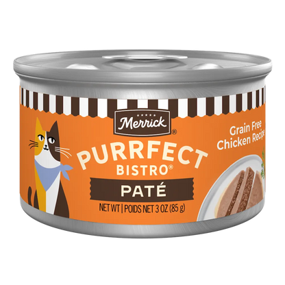 Merrick Purrfect Bistro Grain Free Adult Chicken Pate Cat Food (3oz)