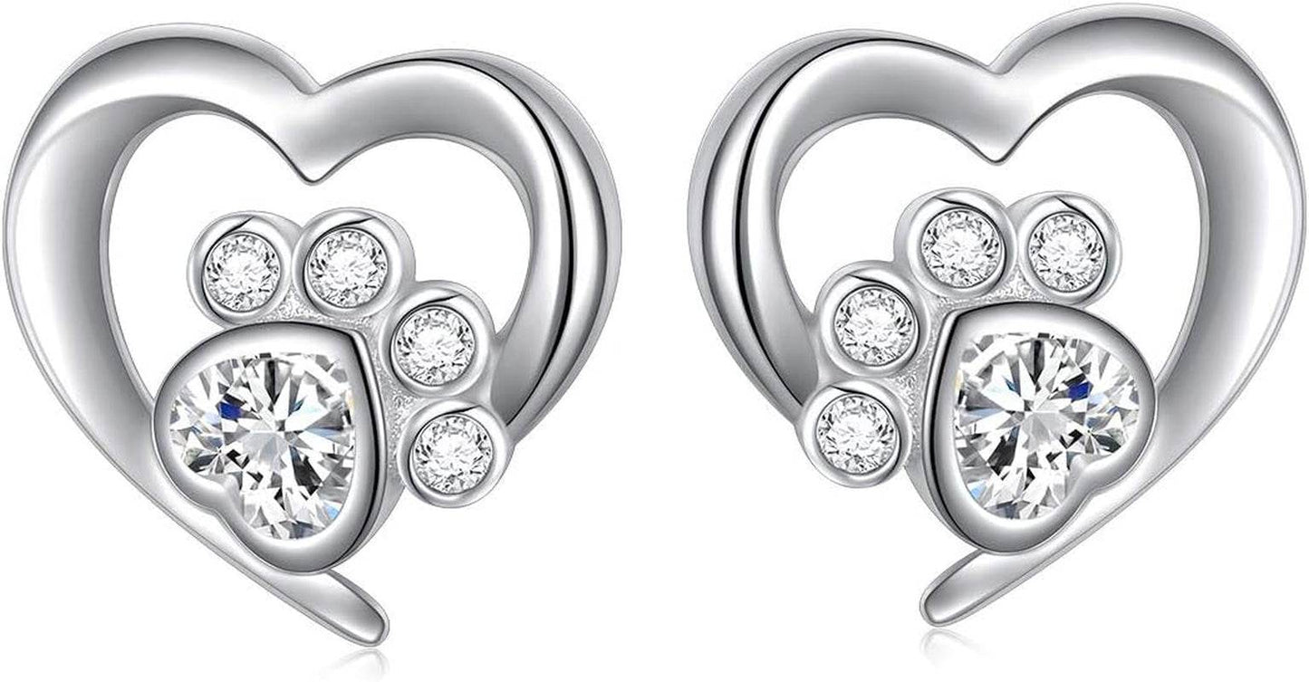 Always in My Heart Paw Print Necklace – Pet Memorial Gift