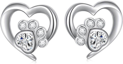 Always in My Heart Paw Print Necklace – Pet Memorial Gift