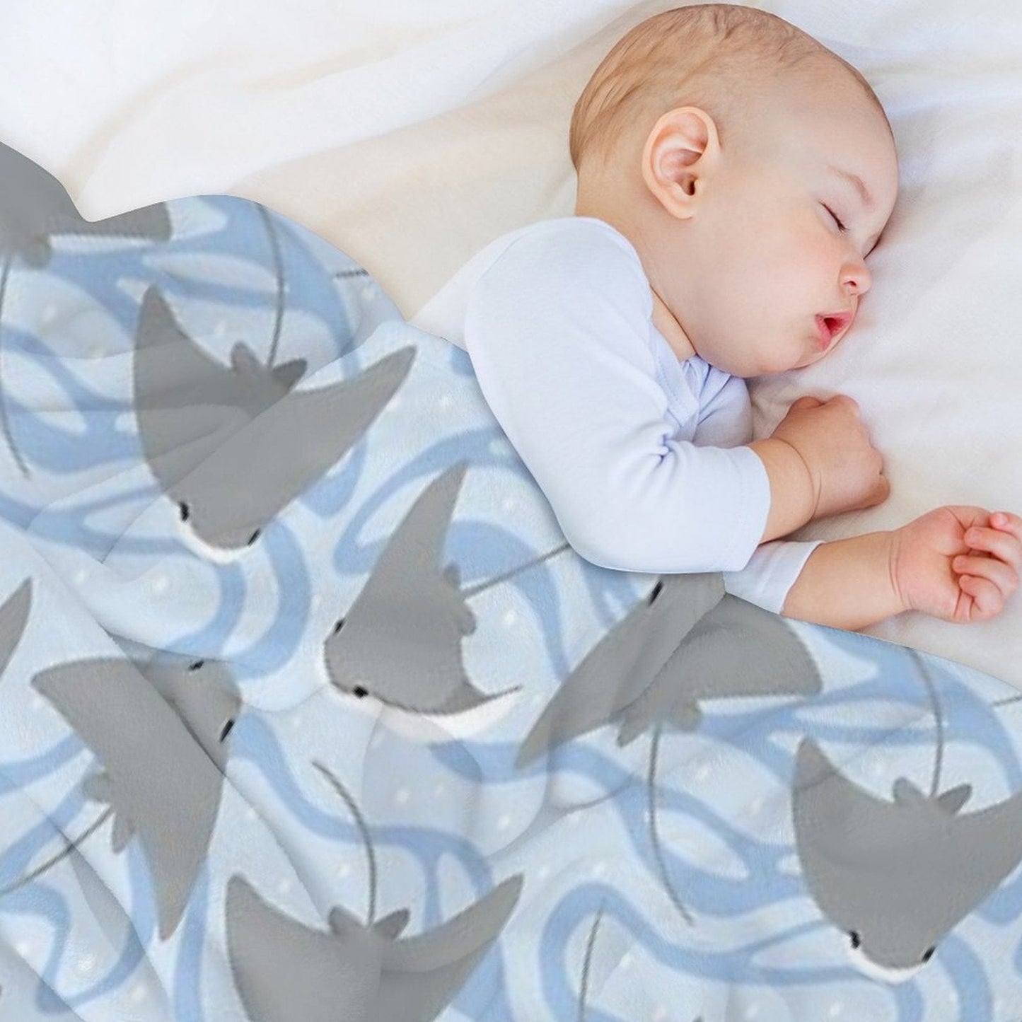 Stingrays - Cownose Ray - Sticker Pack Throw Blanket