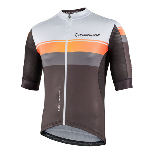 Nalini SPEED Men's Cycling Jersey (Grey/Orange/White) S-4XL