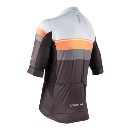 Nalini SPEED Men's Cycling Jersey (Grey/Orange/White) S-4XL