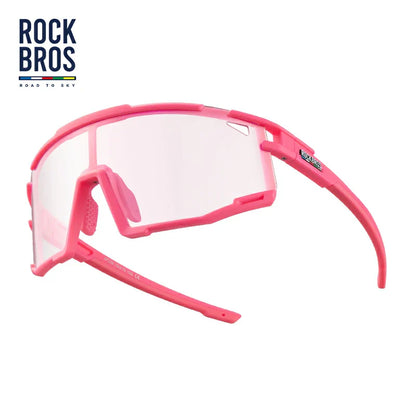 ROCKBROS HD Polarized Photochromic Cycling Glasses TR90 Frame-Road to Sky