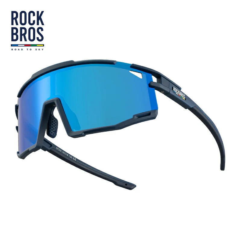 ROCKBROS HD Polarized Photochromic Cycling Glasses TR90 Frame-Road to Sky