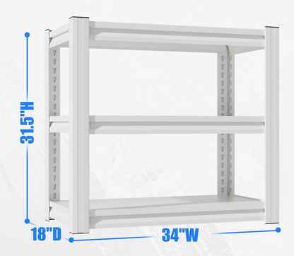 3-Tier Heavy-Duty Metal Terrarium Stand (White)