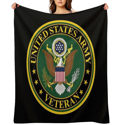 Army - US Army Veteran Throw Blanket