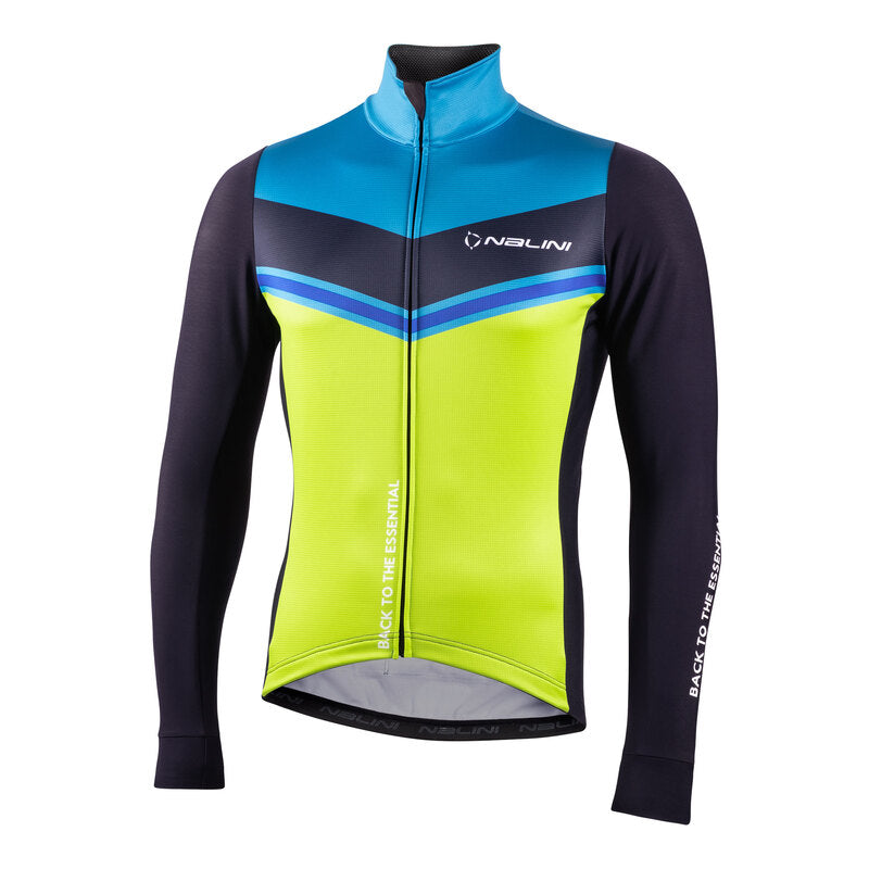 2024 Nalini ASFALTO Men's Winter Jacket (Yellow / Blue) S-4XL