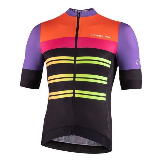 Nalini SEATTLE Men's Cycling Jersey (Purple/Pink/Yellow) S, M, XL, 2XL, 3XL