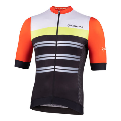 Nalini SEATTLE Men's Cycling Jersey (Orange/Yellow/White) M,L, 2XL, 3XL