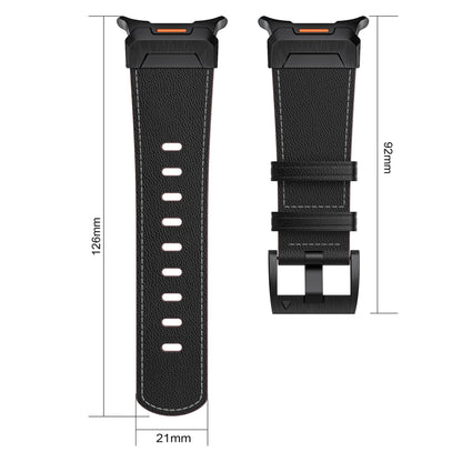 Mecha Bezel Leather Strap for Samsung Galaxy Watch