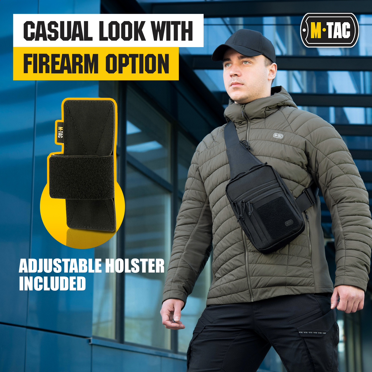 M-Tac Tactical Bag Shoulder Chest Pack with Sling & Loop Panel