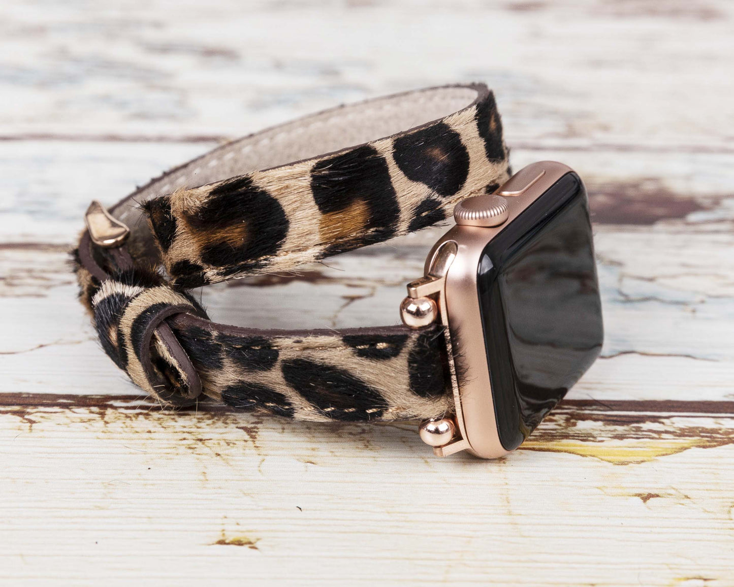 Genuine Leather Double Wrap Apple Watch Band Series 11/10/9/8/7/6/5/4/ SE / Ultra 1/2/3