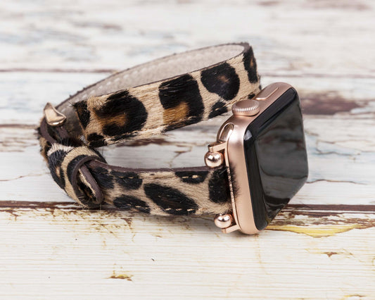 Genuine Leather Double Wrap Apple Watch Band Series 11/10/9/8/7/6/5/4/ SE / Ultra 1/2/3