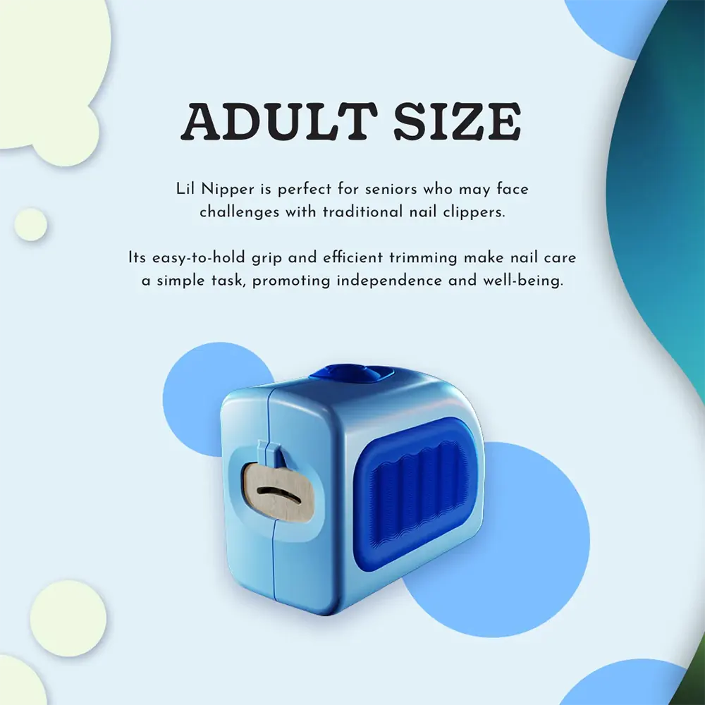 Adult Electric Nail Clipper - Teens, Adults, Seniors (Ages 13+) - Lil Nipper