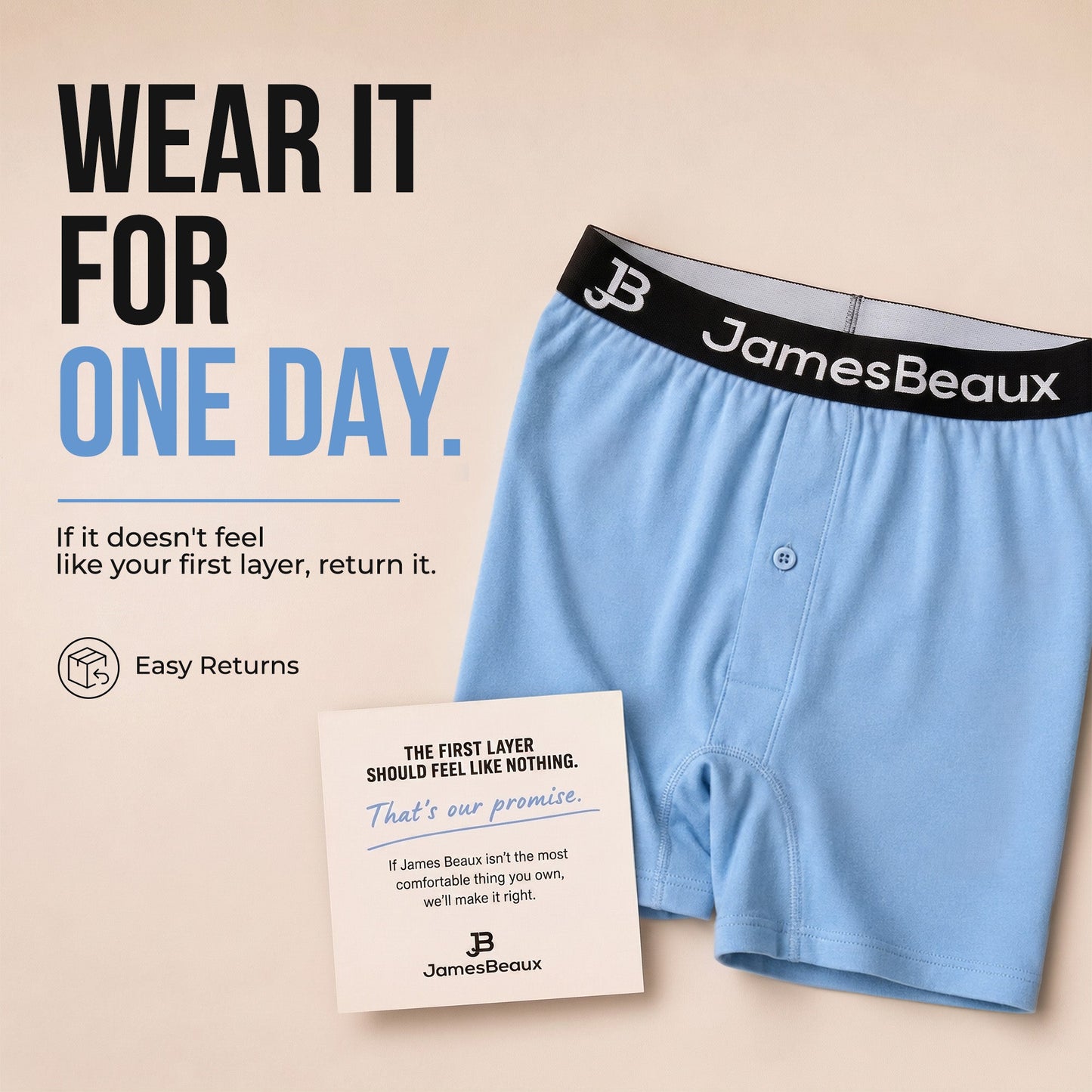 Men's Bamboo Anti-Chafing & Breathable Boxer Shorts (3-Pack) | Blue