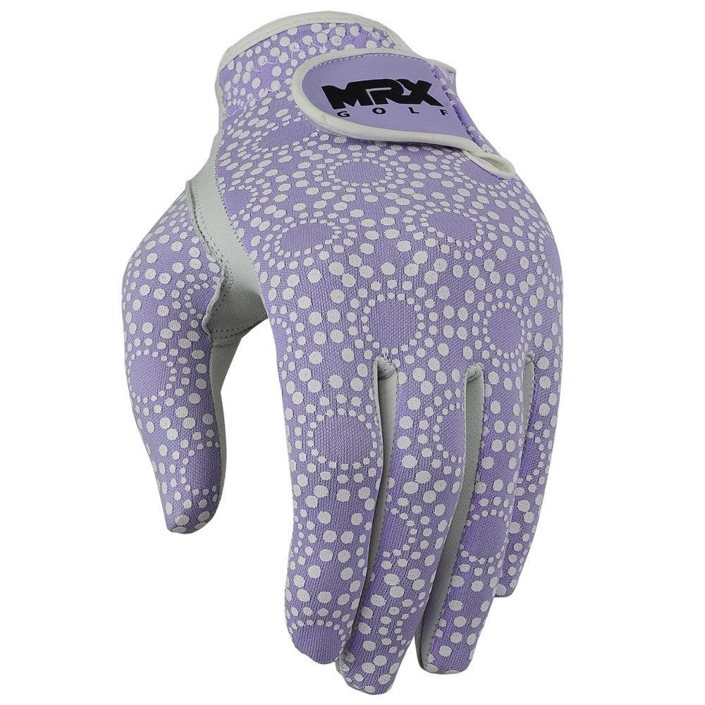 New Women Golf Gloves Cabretta Leather Purple