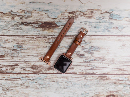 Genuine Leather Apple Watch Band Series 11/10/9/8/7/6/5/4/ SE / Ultra 1/2/3