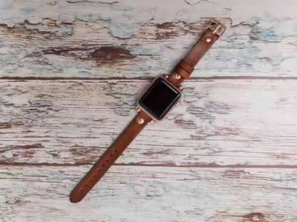 Genuine Leather Apple Watch Band Series 11/10/9/8/7/6/5/4/ SE / Ultra 1/2/3