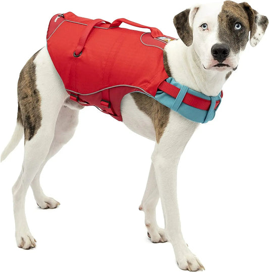 Surf N’ Turf Dog Life Jacket - Flotation Life Vest for Swimming and Boating
