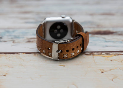 Handmade Genuine Leather Apple Watch Band Series 11/10/9/8/7/6/5/4/ SE / Ultra 1/2/3