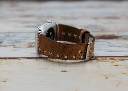 Handmade Genuine Leather Apple Watch Band Series 11/10/9/8/7/6/5/4/ SE / Ultra 1/2/3
