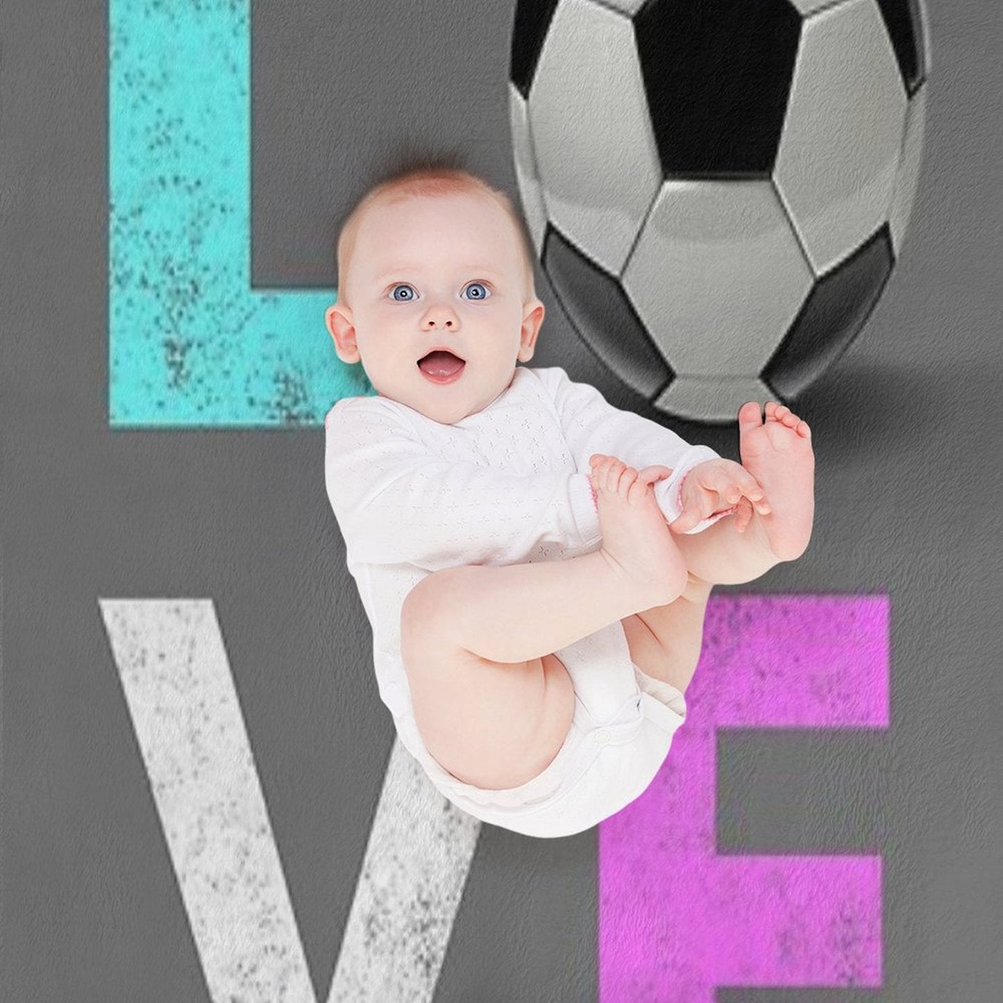 Cutest Girls LOVE SOccer Gift Design   We Love Soccer Throw Blanket