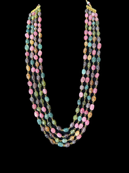 DLN58 Multicolor beads necklace ( SHIPS IN 3 WEEKS )