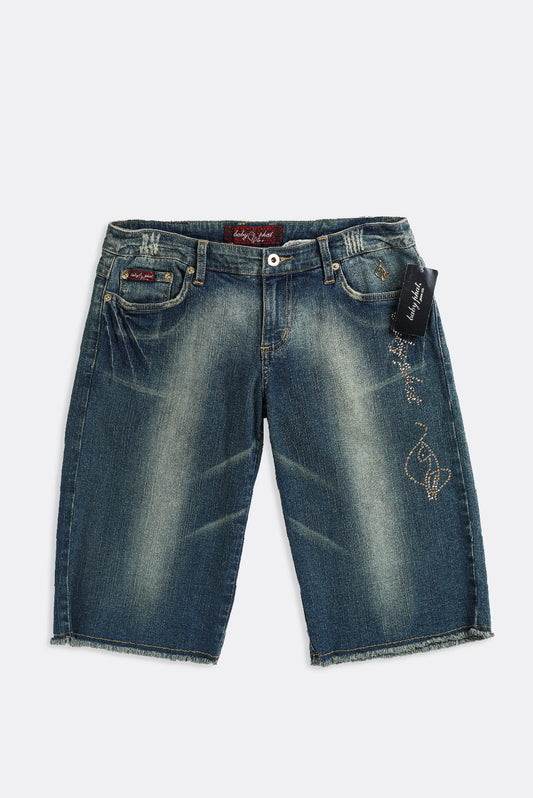 Deadstock Baby Phat Bedazzled Denim Shorts - W31