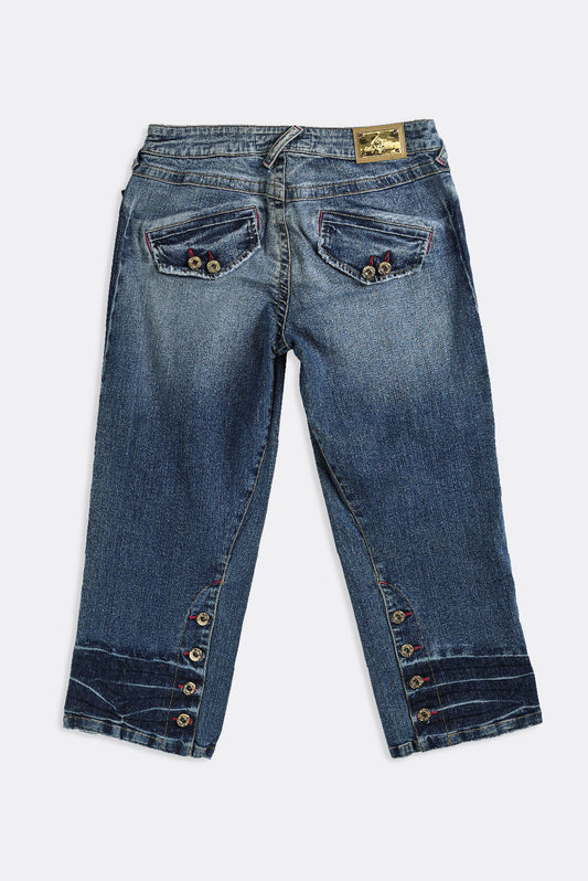 Deadstock Baby Phat Pink Button Denim Capris - W29