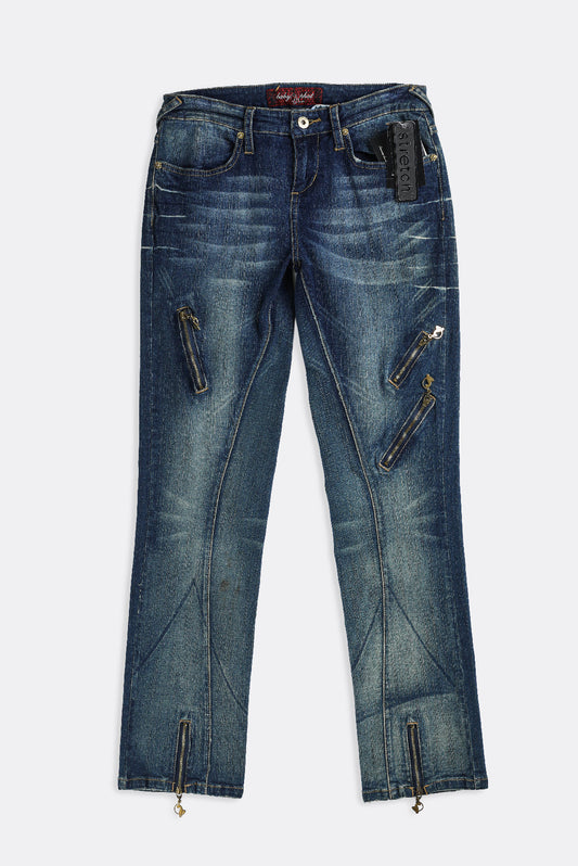 Deadstock Baby Phat Zipper Denim Pants - W28, W29, W30, W31