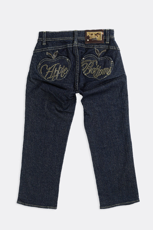 Deadstock Apple Bottom Classic Dark Wash Denim Capris - W25, W27