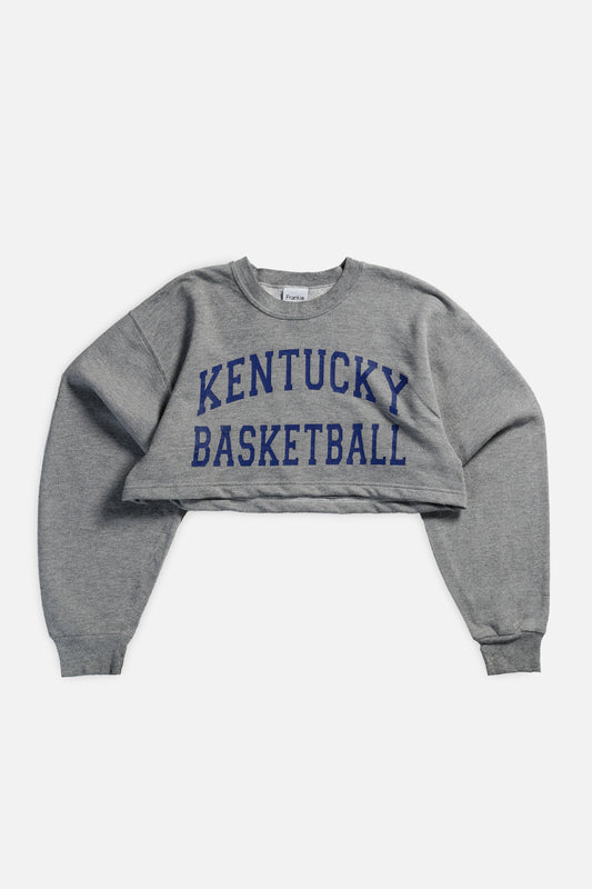 Rework Kentucky Basketball Crop Sweatshirt - L