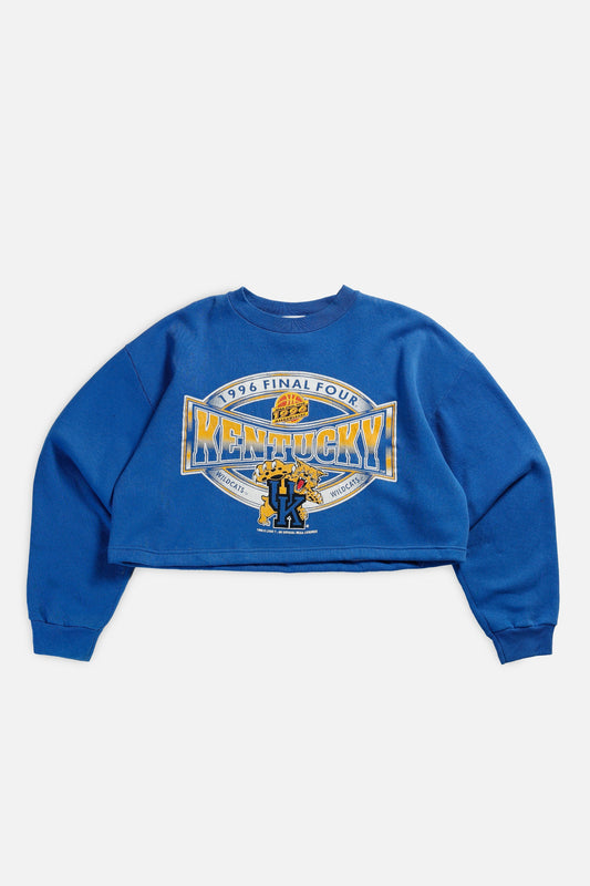 Rework Kentucky Wildcats Crop Sweatshirt - L