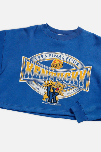 Rework Kentucky Wildcats Crop Sweatshirt - L