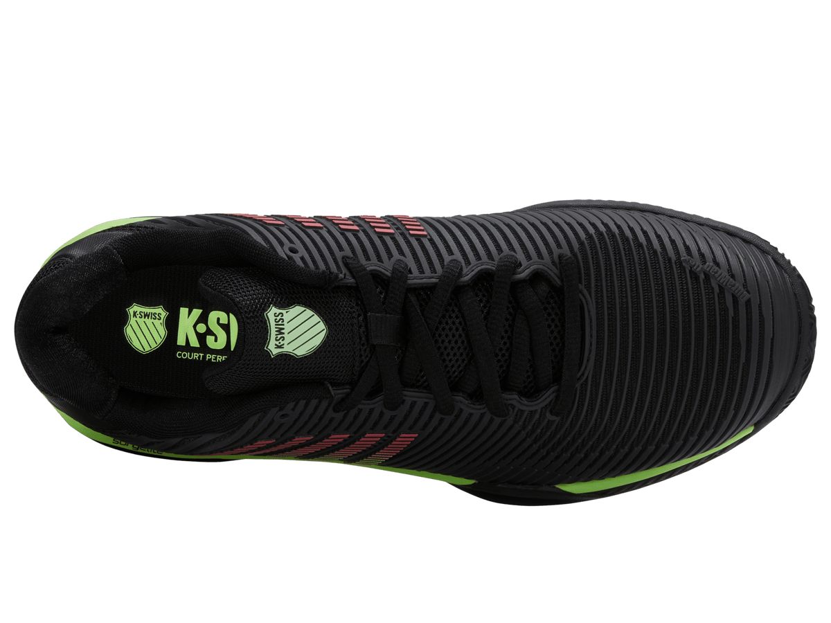 06614-034-M | HYPERCOURT EXPRESS 2 CLAY | BLACK/SOFT NEON GREEN/NEON LAVA