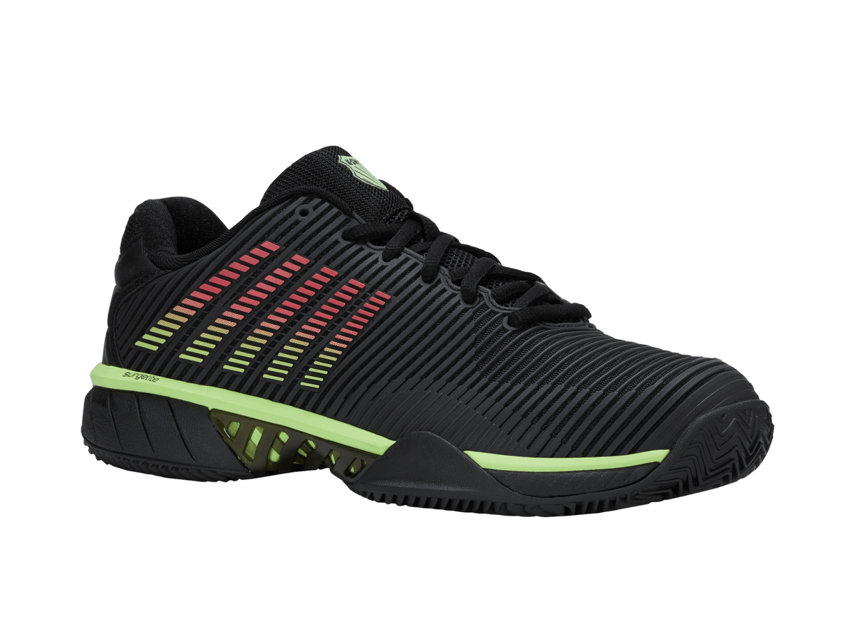 06614-034-M | HYPERCOURT EXPRESS 2 CLAY | BLACK/SOFT NEON GREEN/NEON LAVA