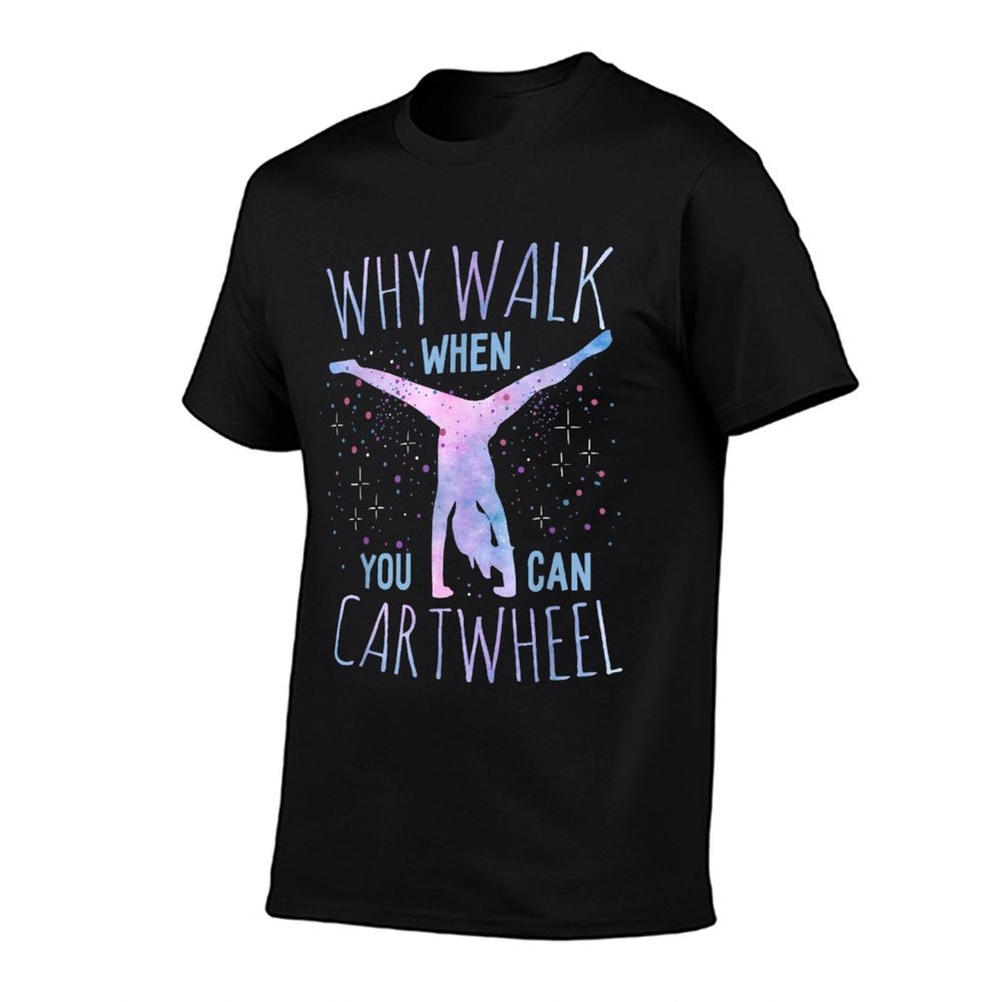 Cartwheel Gymnast Girl Classic Fit, Tie-Dye, - Black T-Shirt