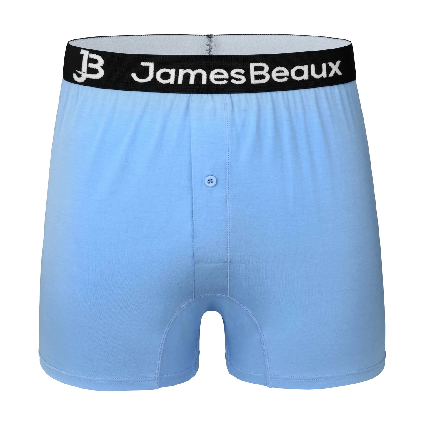 Men's Heather Blue 95% Viscose from Bamboo Boxer Shorts