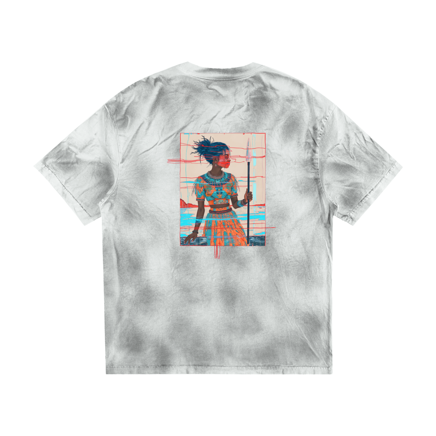 Amaru Khan Stars Dirty Washed T-shirt