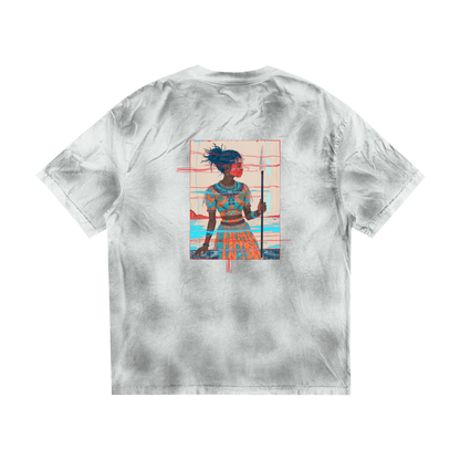 Amaru Khan Stars Dirty Washed T-shirt