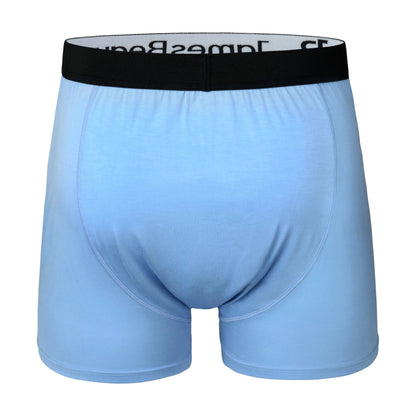 3-Pack Men's Heather Blue 95% Bamboo Boxer Shorts