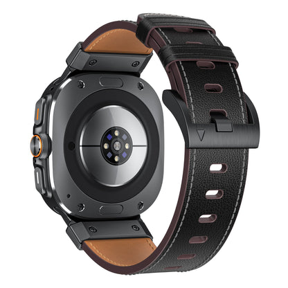Mecha Bezel Leather Strap for Samsung Galaxy Watch