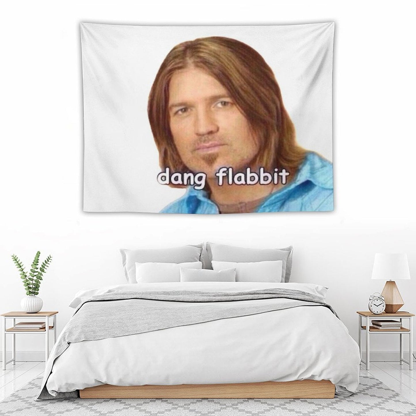 Dang Flabbit Billy Ray Cyrus Sticker Tapestry